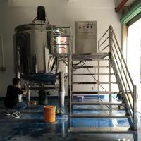 Quality 1000L Rotor Stator Vacuum Emulsifying Machine Electricity Heating for sale