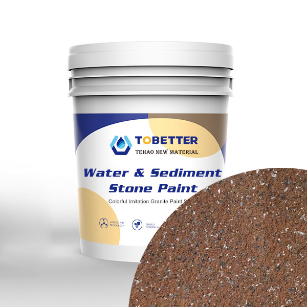 Quality External Imitation Stone Paint Waterproofing Outside Interior Concrete Wall Paint for sale