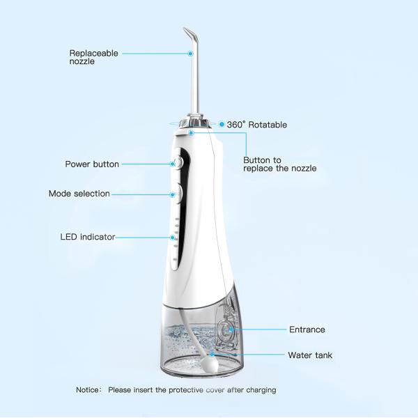 Quality Household Ultrasonic Water Pick , water jet teeth cleaner FDA Approved for sale