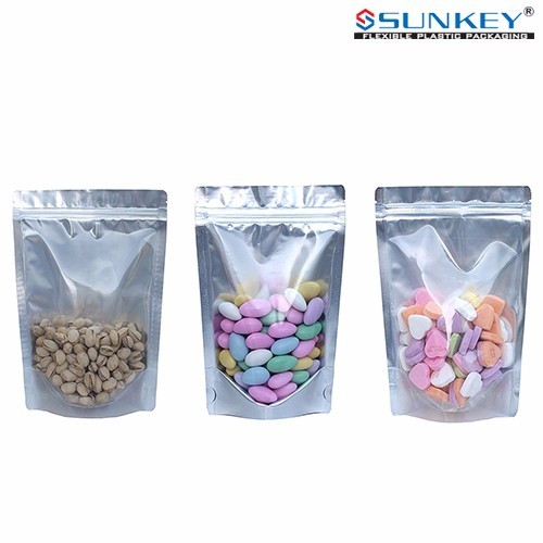 Quality Custom Size 3 Side Seal Ziplockk Packaging Bag Stand Up Pouch Food Packaging For for sale
