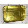 China Biodegradable Gold Square 10 Inch Paper Plates For Wedding factory