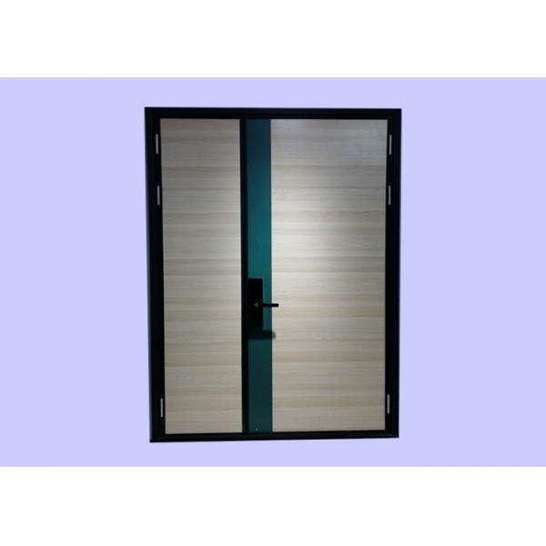 Quality 1 Hour Fire Rating Wood Fire Doors With Steel Frame For Apartment/ White Maple Veneer Finish for sale