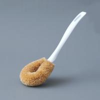 Quality Long Handle Brown Wool PP Utensil Cleaner Brush Pot Washing 25*6*3cm for sale