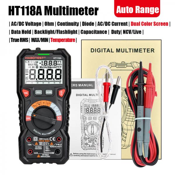 Quality 6000 Counts 1000V 6000uA Handheld Digital Multimeter for sale