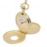 China Fashion Waterproof Gold Pocket Watches with Brass / Stainless Steel case factory