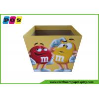 China Point Of Sale Retail Cardboard Recycling Bins Display Stand For M&M Candies DB019 factory
