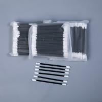 Quality Optics Industry Foam Cleaning Swabs 100 Pcs / Bag With Black PP Stick for sale