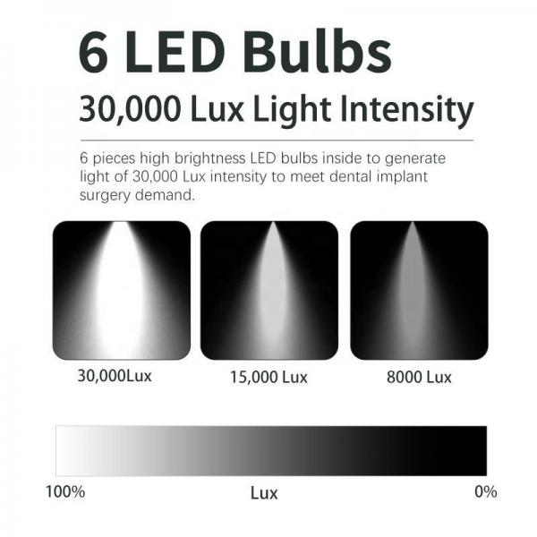 Quality 3500-5500K LED Dental Chair Light Removable Shadowless 8 Bulbs for sale