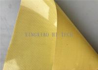 China Anti - Corrosion PVC Film Laminated Kevlar Fabric 1 - 2mm Thick 180 - 200℃ factory