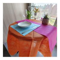 China 1.2mx50m PP Party Table Cloth Fabric Plain Non Woven Table Cover factory