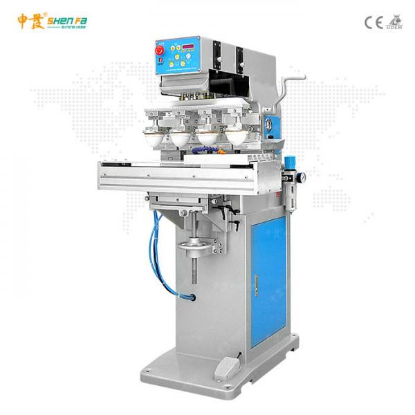 Quality Shuttle Style Silicon Four Color Pad Printing Machine for sale