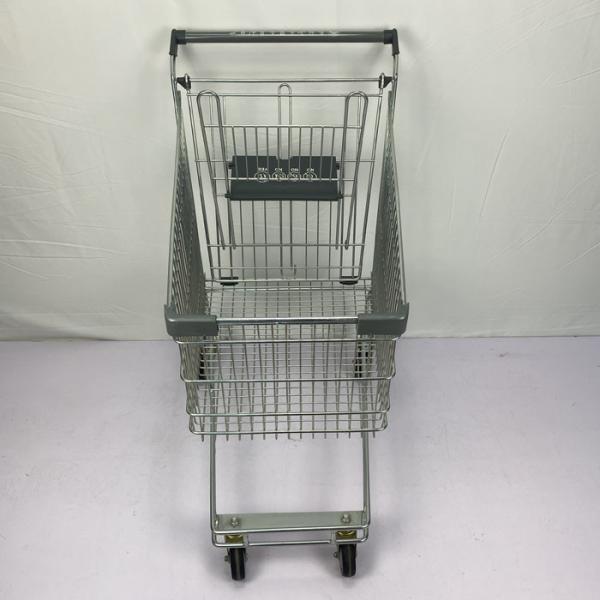 Quality Australian Type Supermarket Shopping Trolley 125L Grocery Trolley Cart With PU for sale