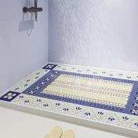 China 45CM*74CM Anti Slip PVC Floor Mat Barefoot 10MM Soft Bath Mat For Inside Bath factory