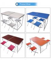 China MDF Folding Picnic table and seat sets Camping table Outdoor use factory