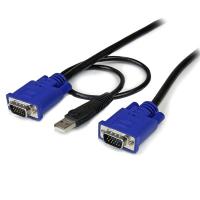 China USB VGA 2in1 KVM Cable for any computer equipped with a USB Keyboard and Mouse factory