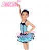 China Back Cross Straps Kids Dance Clothes Black Edge Double Layer Skirt For Solo factory