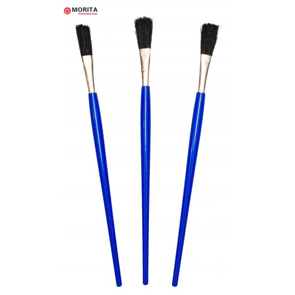 Quality Flux Brush Plastic Handle Set Bristle + Plastic Black Or Blue Length 195mm Applying Flux Or Glue On To Joint And Threads for sale