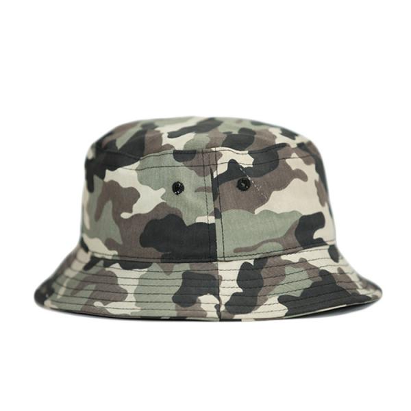 Quality Customize Camo Jungle Summer Sun Fishing Bucket Caps For Outdoor Activity for sale