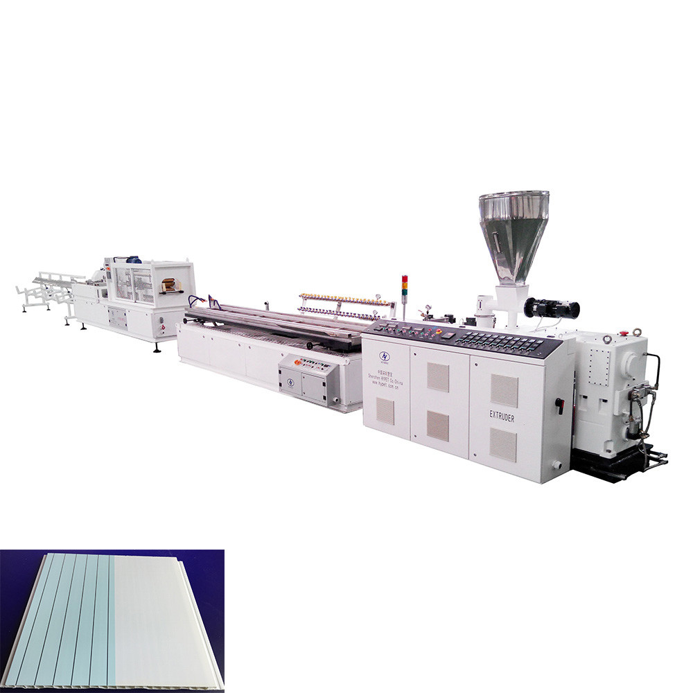 China Wpc Profile Production Line Wpc Decking Extrusion Machine factory