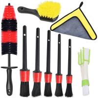 China Odm Boars Hair Brush Car Detailing Kit For Air Vent Tire factory