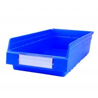 China Semi-open Front Plastic Toy Storage Crate with Foldable Shelf Eco-friendly and Durable for sale