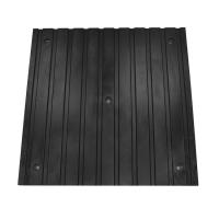 China Racecourse Tunnel Black Rubber Floor Mats Embedded With Q235 Steel Plate For Horse Pool Access factory