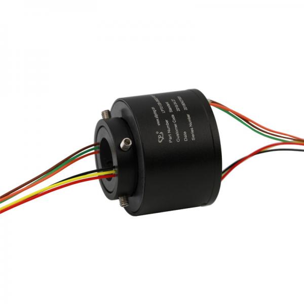 Quality 12.7mm Through Bore Slip Ring 6 Circuits 2A IP50 for sale