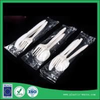China individual package cornstarch biodegradable knife, spoon, fork set factory
