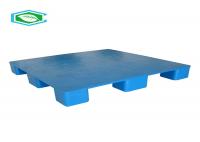 China Blue Color Rectangle Euro Lightweight Plastic Pallets With Smooth Surface factory