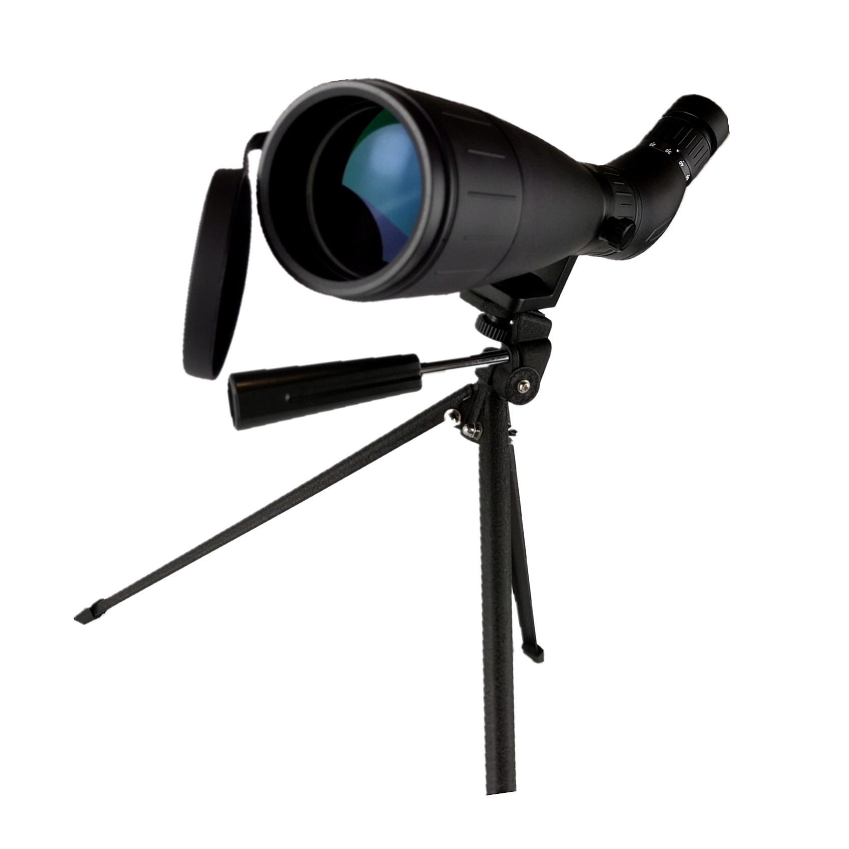 China Hot sale black Angled Target Spotting Scope 20x-60x 60mm Angled Spotting Scope for adults factory