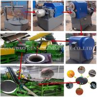 China Semi Auto Rubber Tyre Recycling Machine / Rubber Tire Shredder ISO Certification factory
