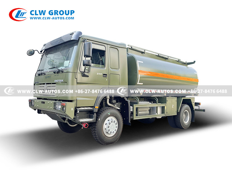 China 4X4 All Wheel Drive 10cbm 10000liters Refuelling Oil Tank Truck Aircraft Aiviation factory