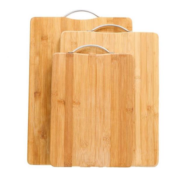 Quality Antibacterial Bamboo Butcher Block Cutting Board With Handle 650g 700g 800g for sale