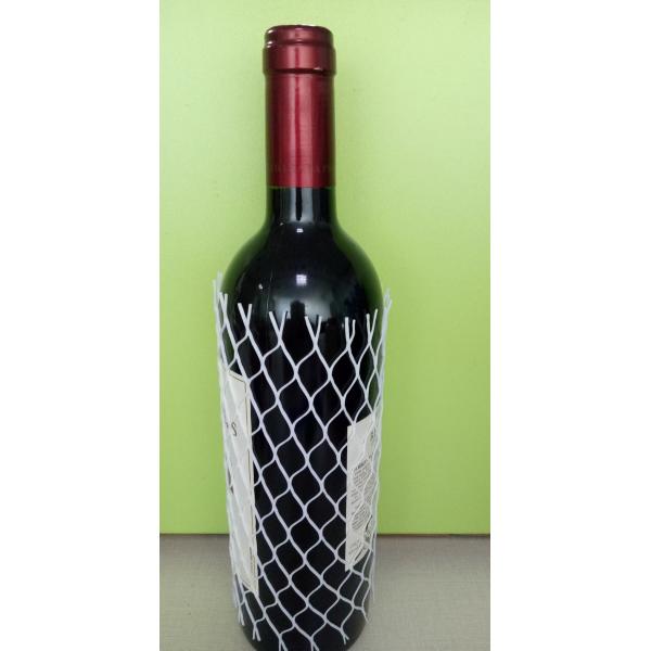 Quality Protective Polyethylene Mesh Sleeves 7.5cm Width Diamond Hole For Wine Bottle for sale