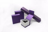 China Fashion Paper Earring Jewelry Box , Handmade Jewellery Presentation Boxes With Logo Printed factory