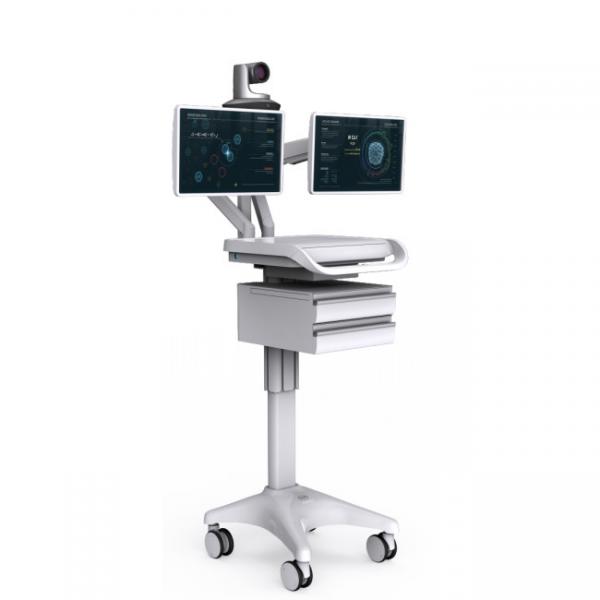 Quality Hospital Medical Mobile Workstation 22 Inch Electric for sale