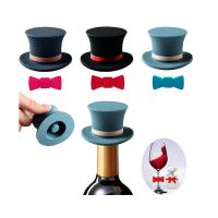 China Magic Hat Silicone Wine Stopper And Pourer Sparkling Champagne Soda Bottle Stopper factory