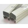 China Extruded Anodized Aluminum C Slide Track Channel / Tubes For Sliding Door factory