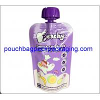 China Juice packing bag with spout, stand up spout pouches plastic for food packaging for sale