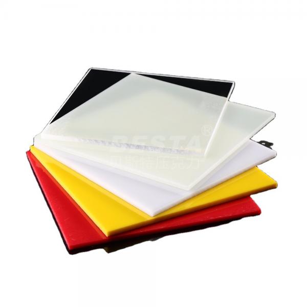 Quality Plain Translucent Colored Acrylic Sheets 4x6feet Weather Resistance for sale