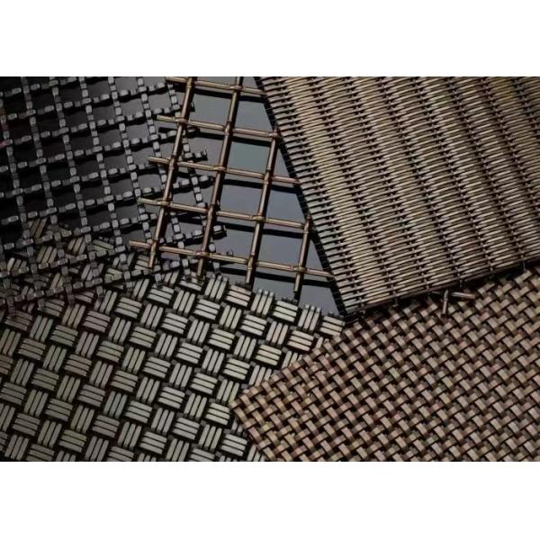 Quality Dense Flexible Cable Mesh , Architectural Metal Curtain Fireproof for sale