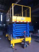 China High-strength Manganese Steel Structure Scissor Aerial Working Mobile Hydraulic Lifter factory