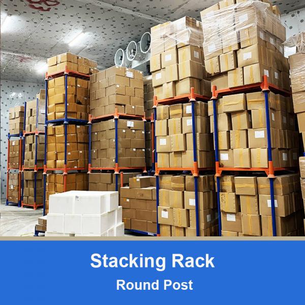Quality Round Post Foldable Stacking rack Demountable Stacking rack Stackable Rack for sale