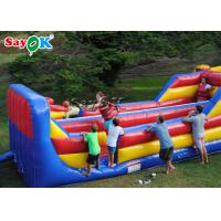 China Inflatable Interactive Games Colurful Inflatable Bungee Run Basketball Shooting Game Inflatable Lawn Basketball Hoop factory