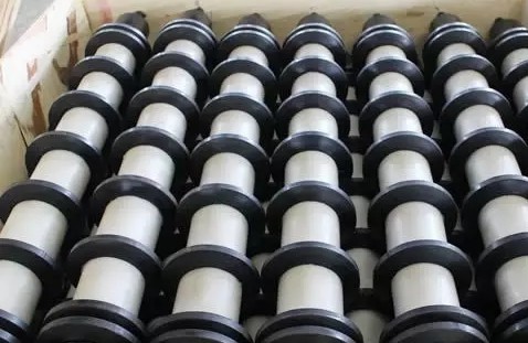 Quality Low Rolling Resistant JIS Rubber Disc Return Roller for sale