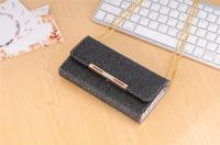 China 2 in1 With Portable chain Hand Bling Crystal Diamond leather wallet phone case for samsung note 8 factory