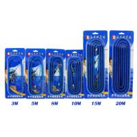 China Real Steel Coil Blue Fishing Spring Coil Lanyard PU Material With Different Length factory