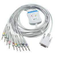 Quality Nihon Kohden Ekg Trunk Cable BA-902D ECG-FD07 ECG-9010K Leadwires 15 Pin IEC for sale