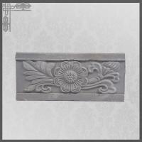 China Antique Roof Decorative Ridge Tile Grey Clay Material For Traditional Chinese Building factory