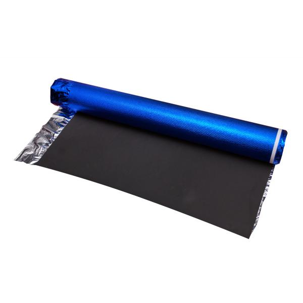Quality Black Acoustic Floor Underlayment EVA Foam  Blue Aluminum Film 3mm Foam Underlay for sale